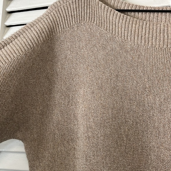 Talbots Bateau Neck Dolman Sleeve Shimmer Sweater, Wool Blend - Picture 5 of 9